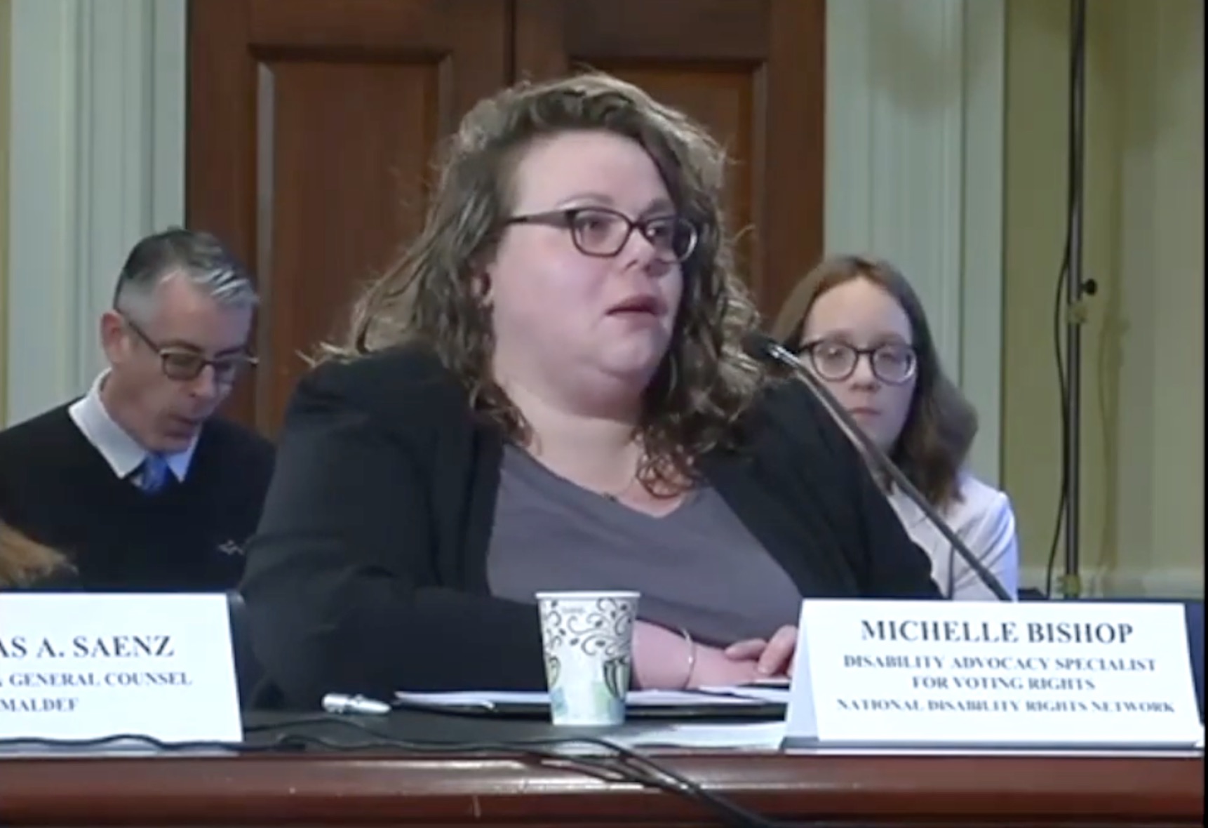 Michelle Bishop testimony for entitled “Voting Rights and Election Administration in America”