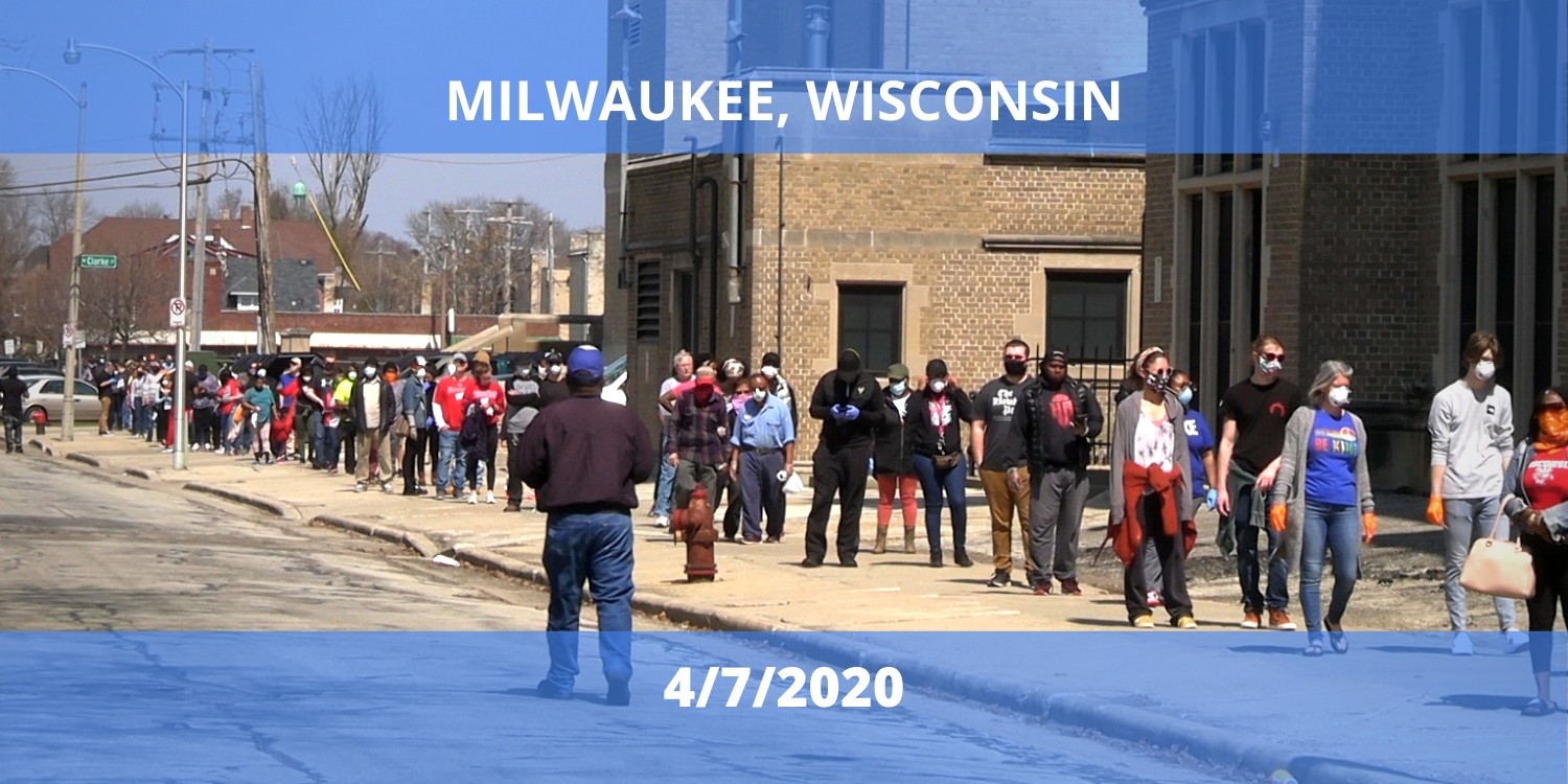 Milwaukee voters 4/7/2020.