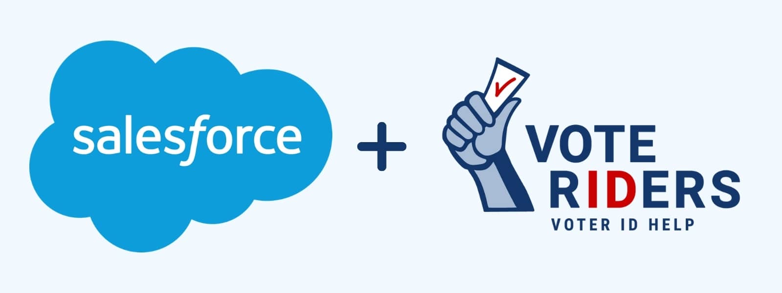 Salesforce fundraiser for VoteRiders - header image