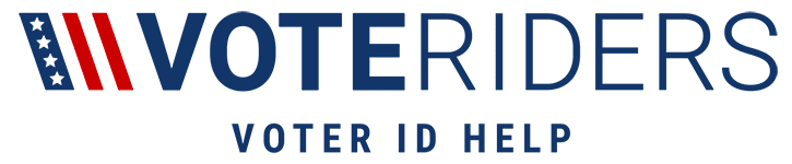 VoteRiders Primary Logo – Red and Blue